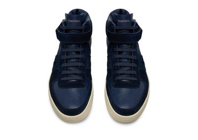 SUEDE AND LEATHER RADCLIFFE HIGH TOP SNEAKER image number 1