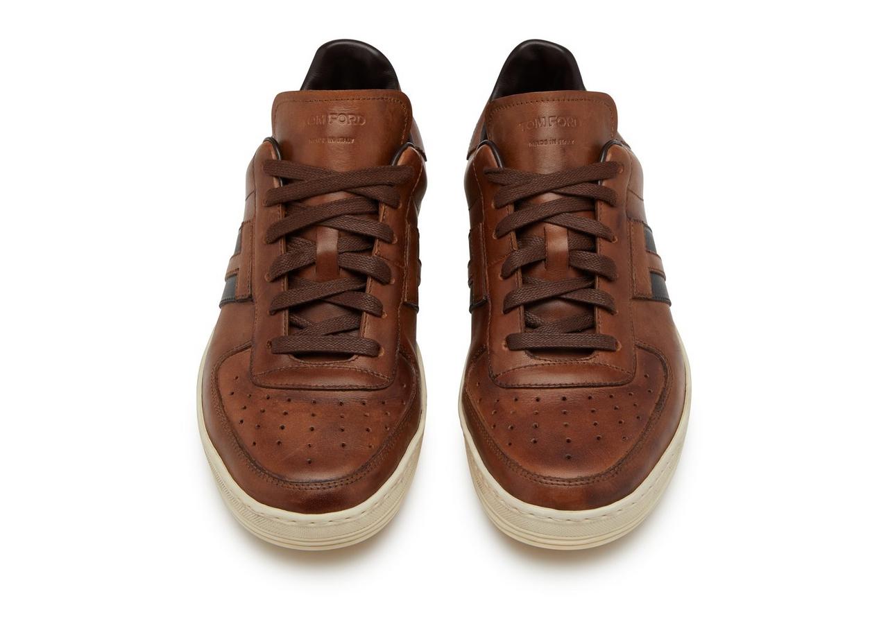 Burnished 2025 leather sneakers