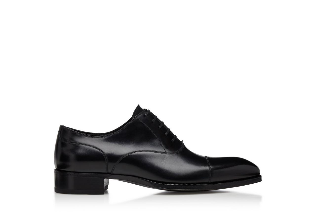 SMOOTH LEATHER ELKAN CAP TOE LACE UPS image number 0