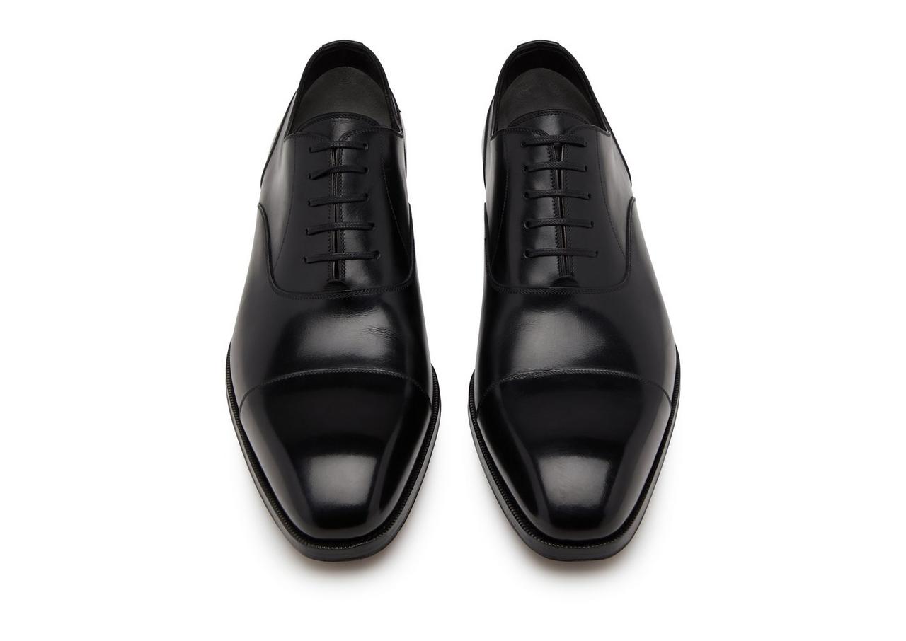 SMOOTH LEATHER ELKAN CAP TOE LACE UPS