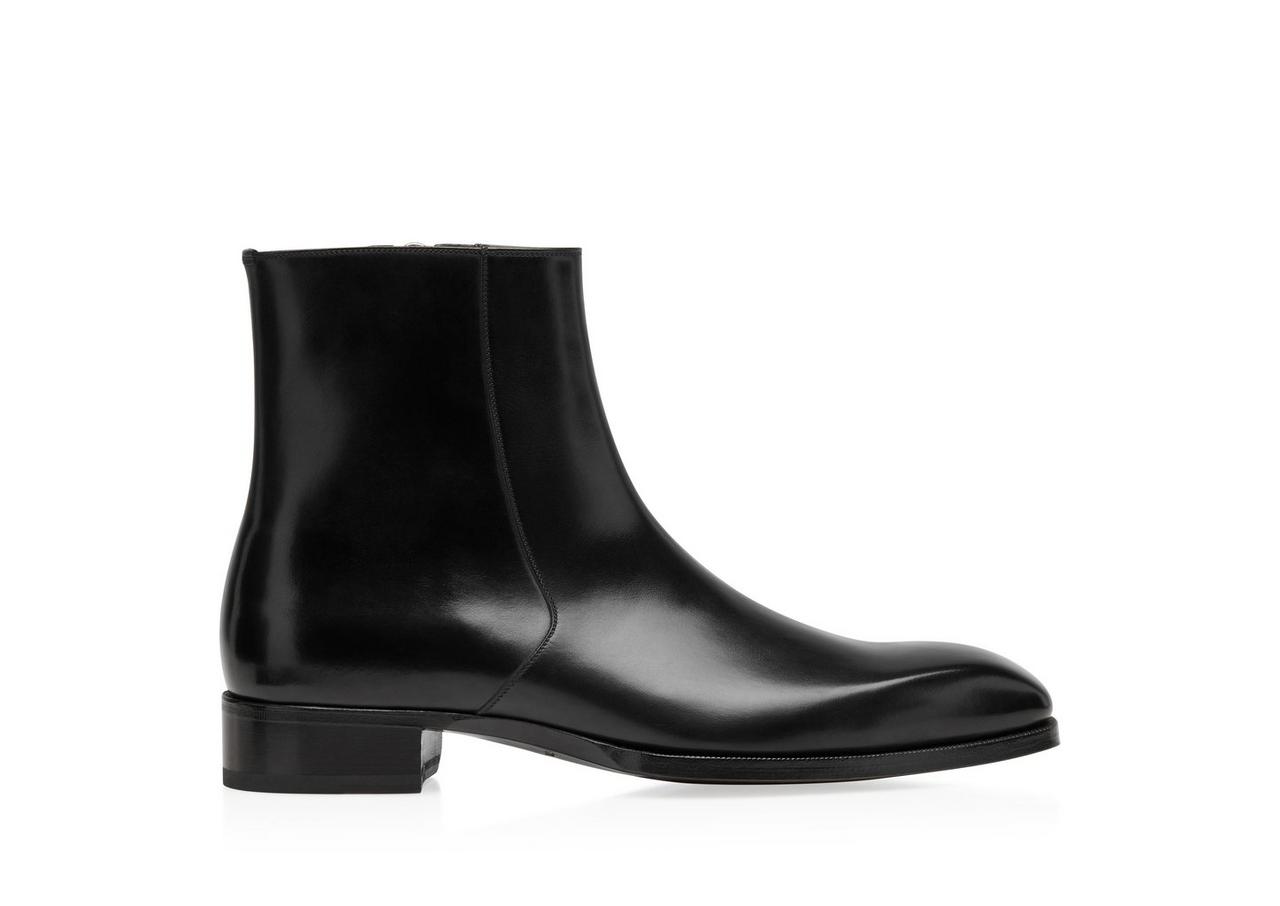 BURNISHED LEATHER ELKAN ZIP BOOT