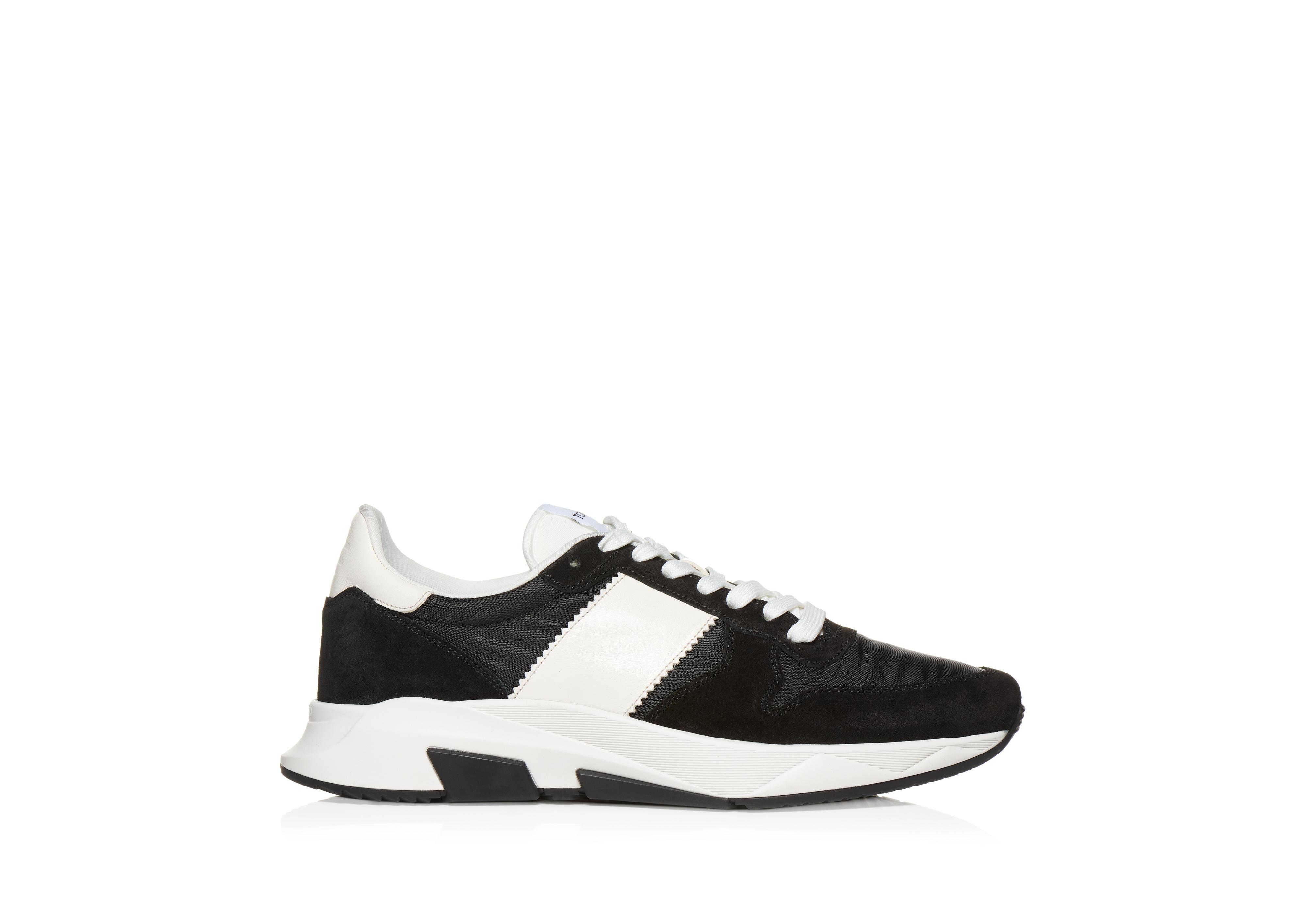 NYLON AND SUEDE JAGGA SNEAKER | Tom Ford Fashion