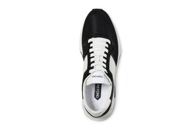 上品 トムフォード スニーカー JAGGA スエード ストライプ ロゴ NYLON AND SUEDE JAGGA SNEAKER | Tom Ford Fashion