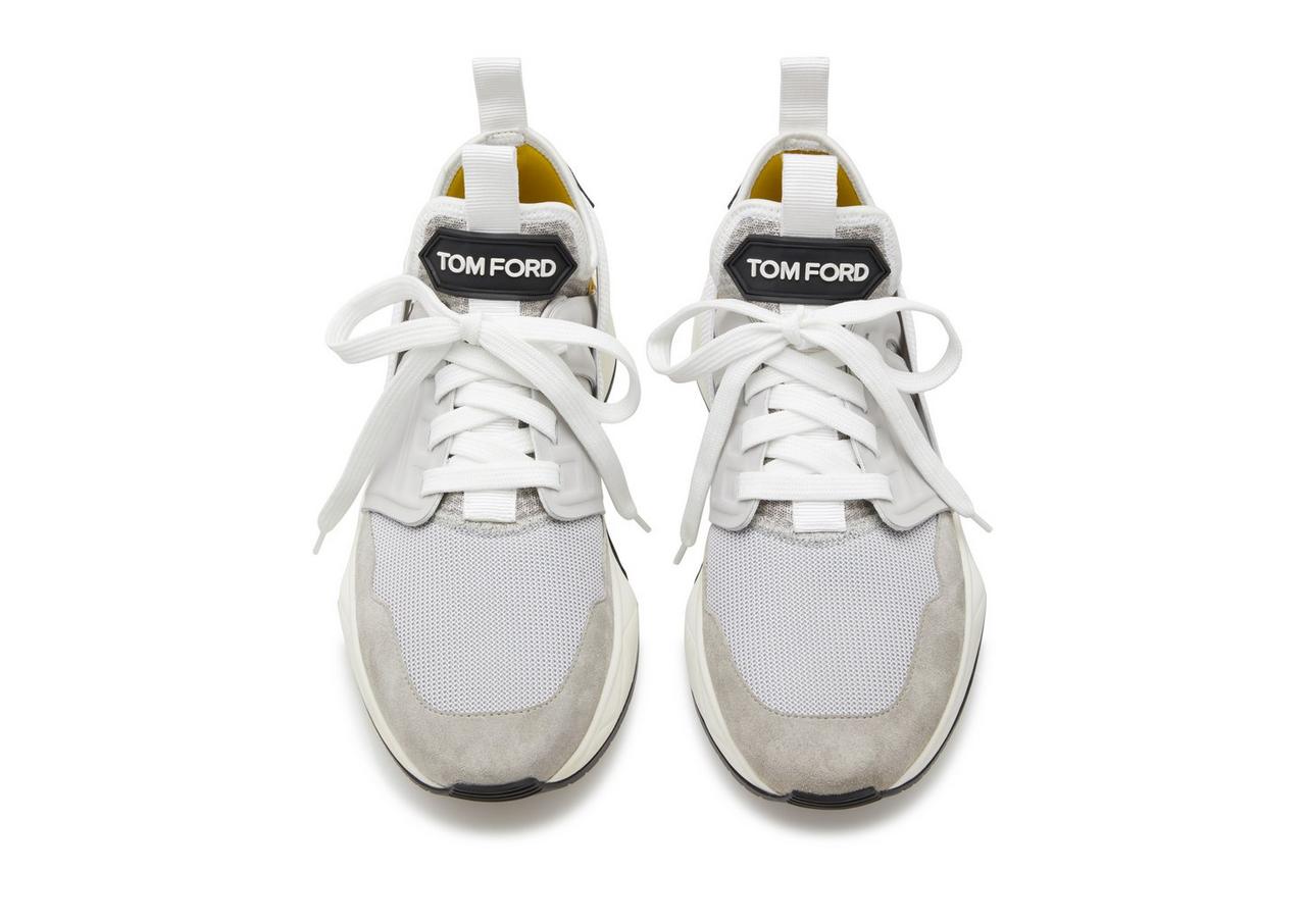 【関税＆送料込み】Tom Ford Jago Sneakers Tom Ford Men's Jago Designer Trainer Sneakers Mesh Shoe