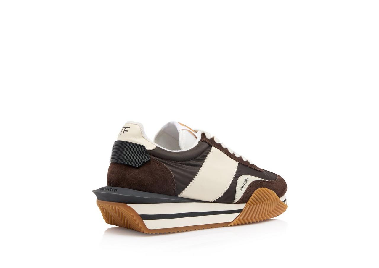 Leather and clearance technical fabric sneakers