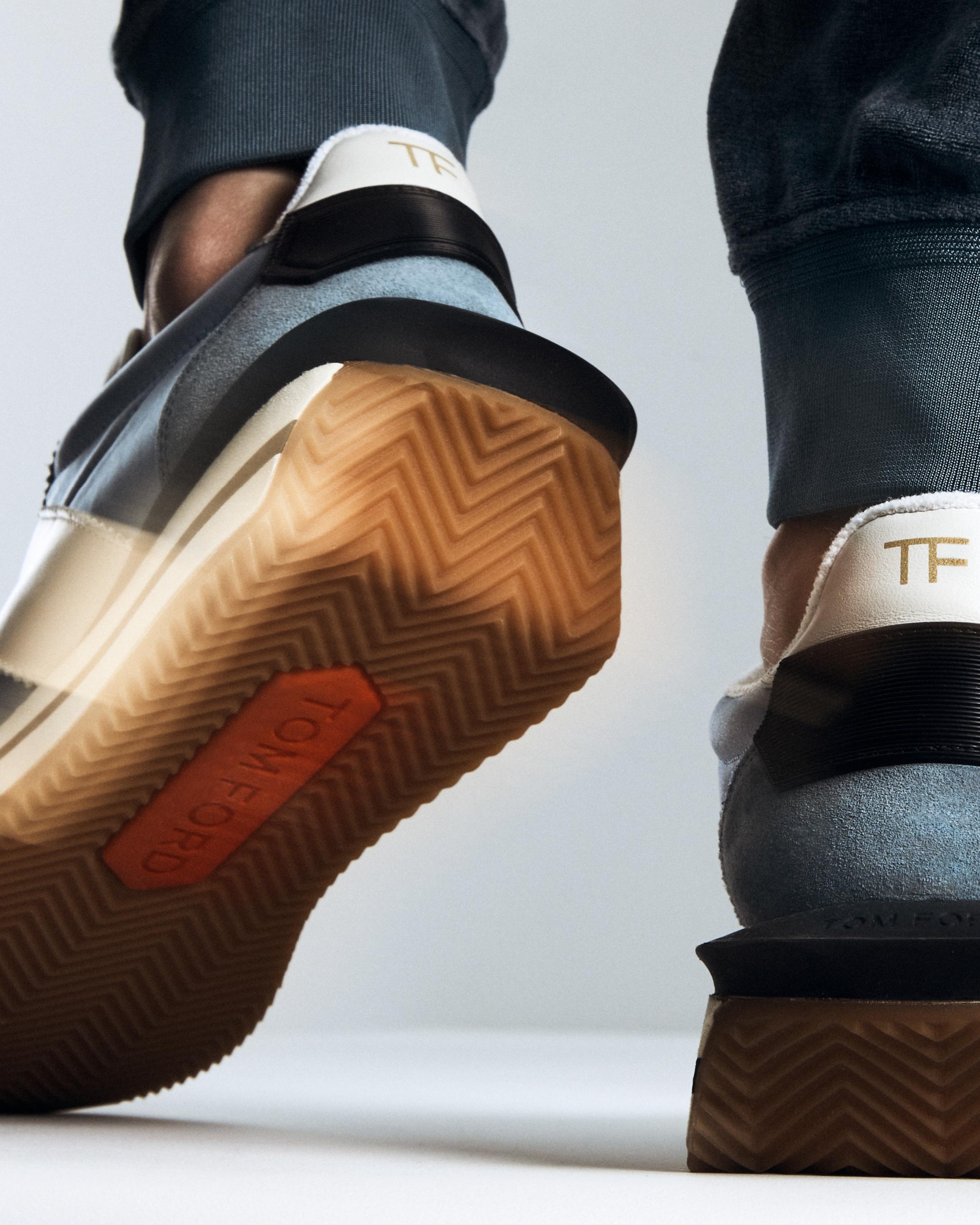 SUEDE TECHNICAL FABRIC JAMES SNEAKER | Tom Ford Fashion