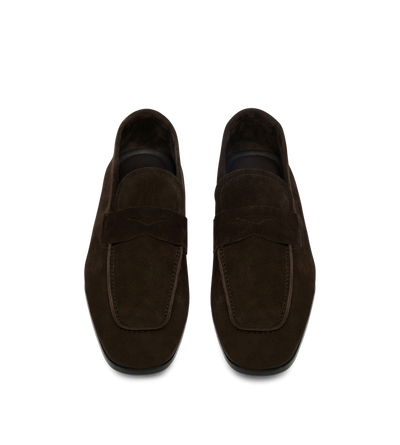 SUEDE SEAN TWISTED BAND LOAFER image number 1