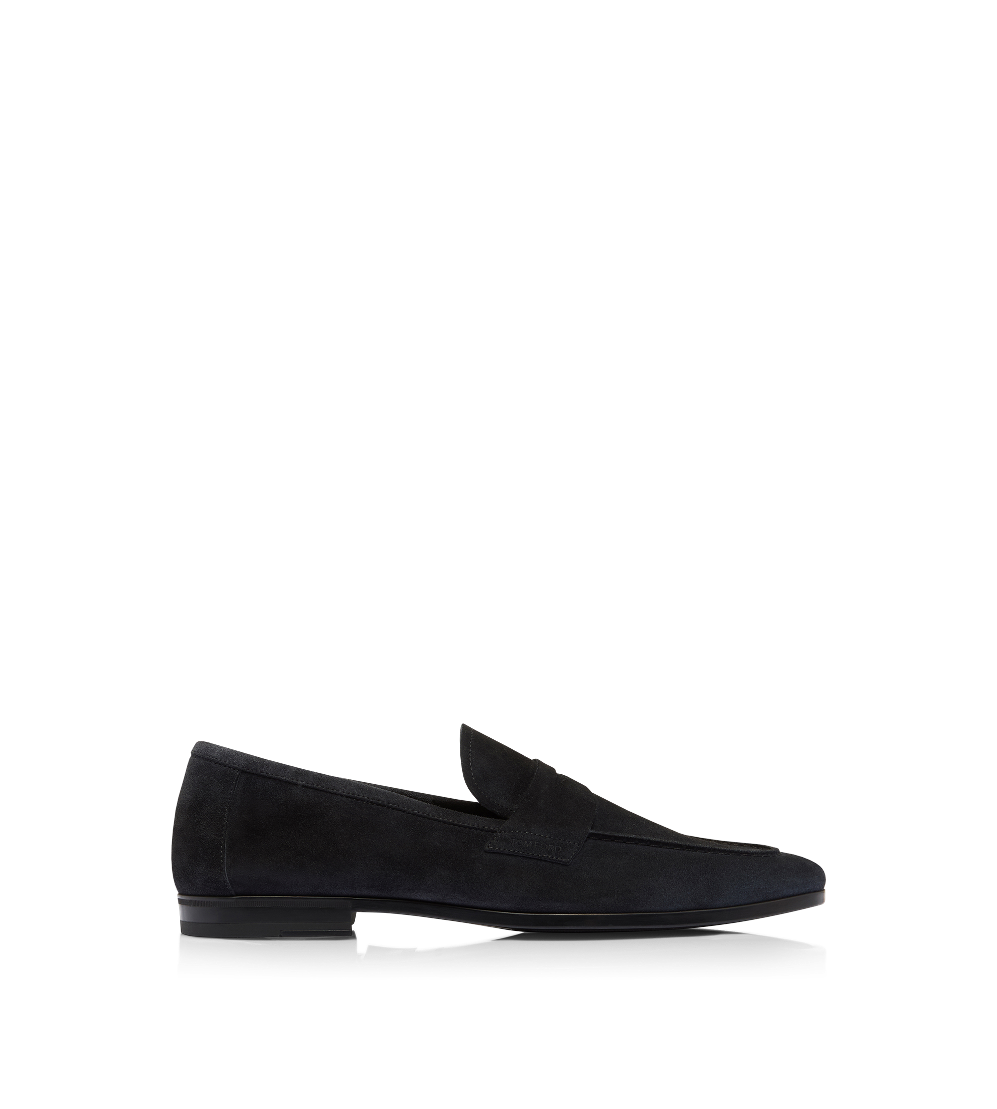 MOCASSIN SEAN EN DAIM &Agrave; BANDE TORSAD&Eacute;E