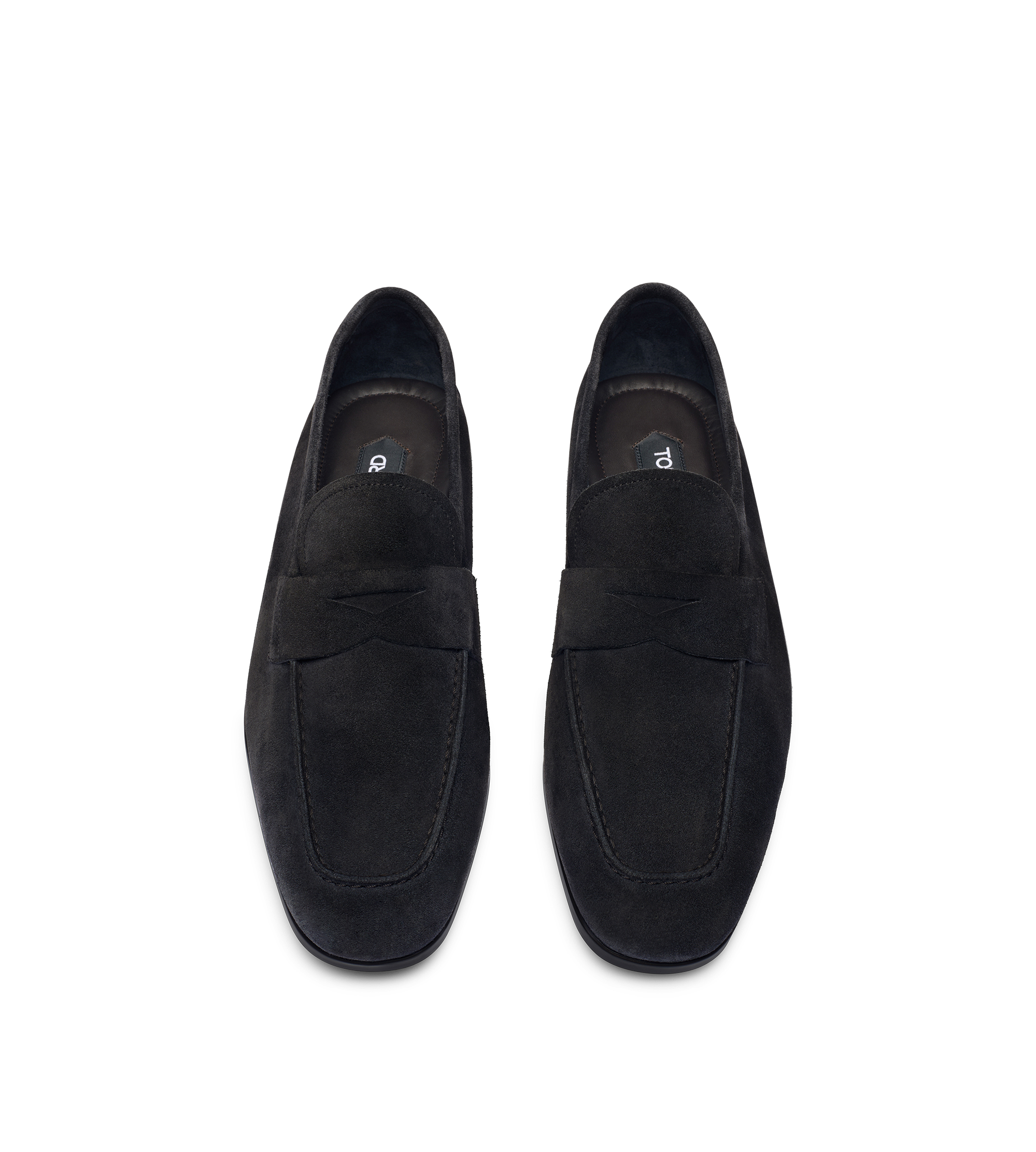 MOCASSIN SEAN EN DAIM &Agrave; BANDE TORSAD&Eacute;E