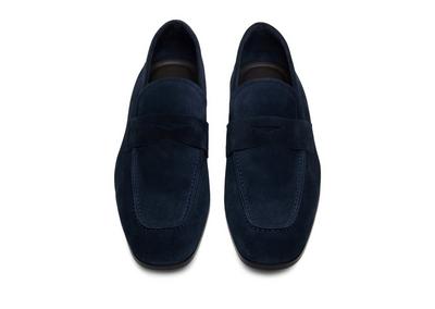 SUEDE SEAN TWISTED BAND LOAFER image number 1