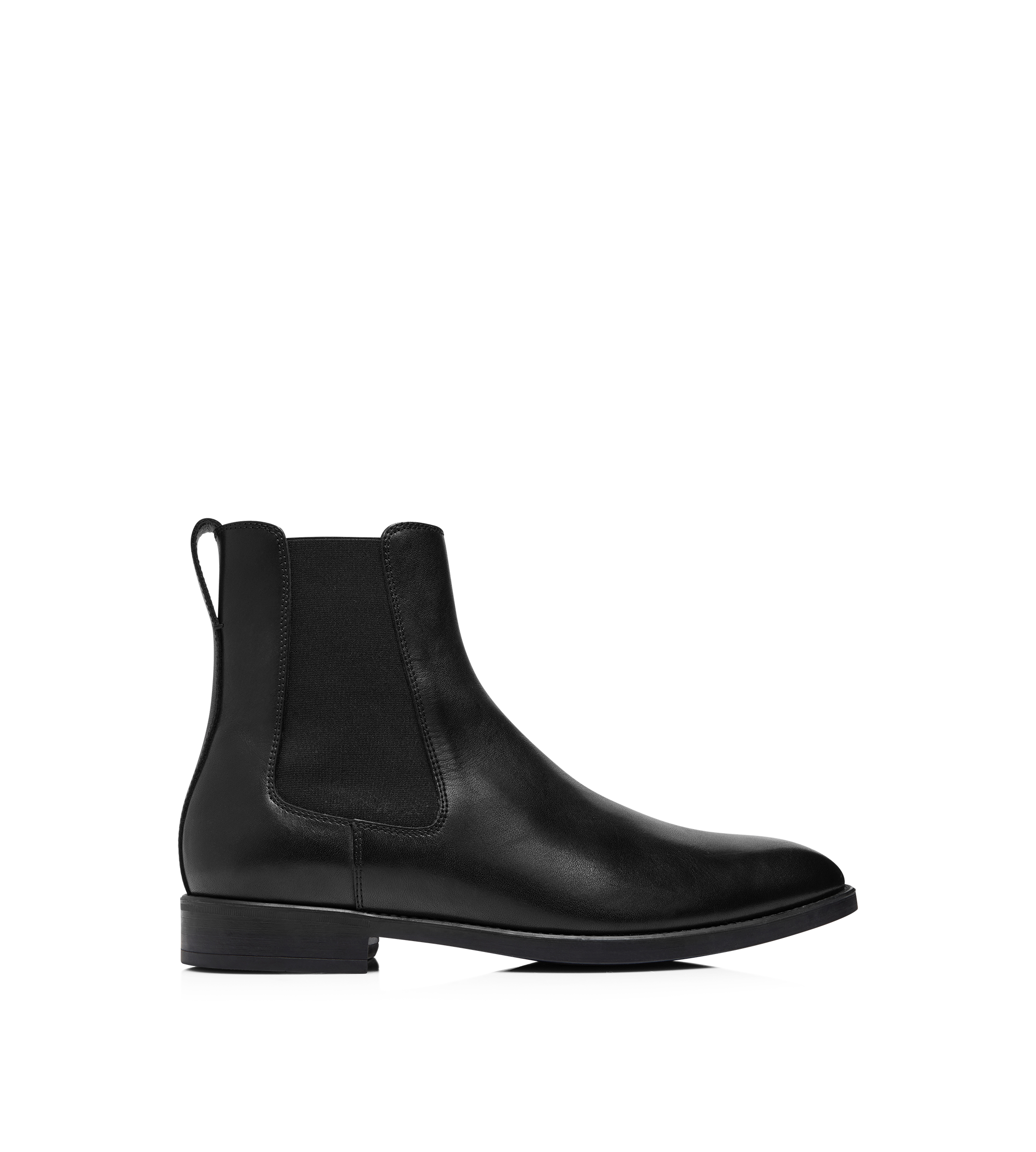 Leather boots for men on sale black