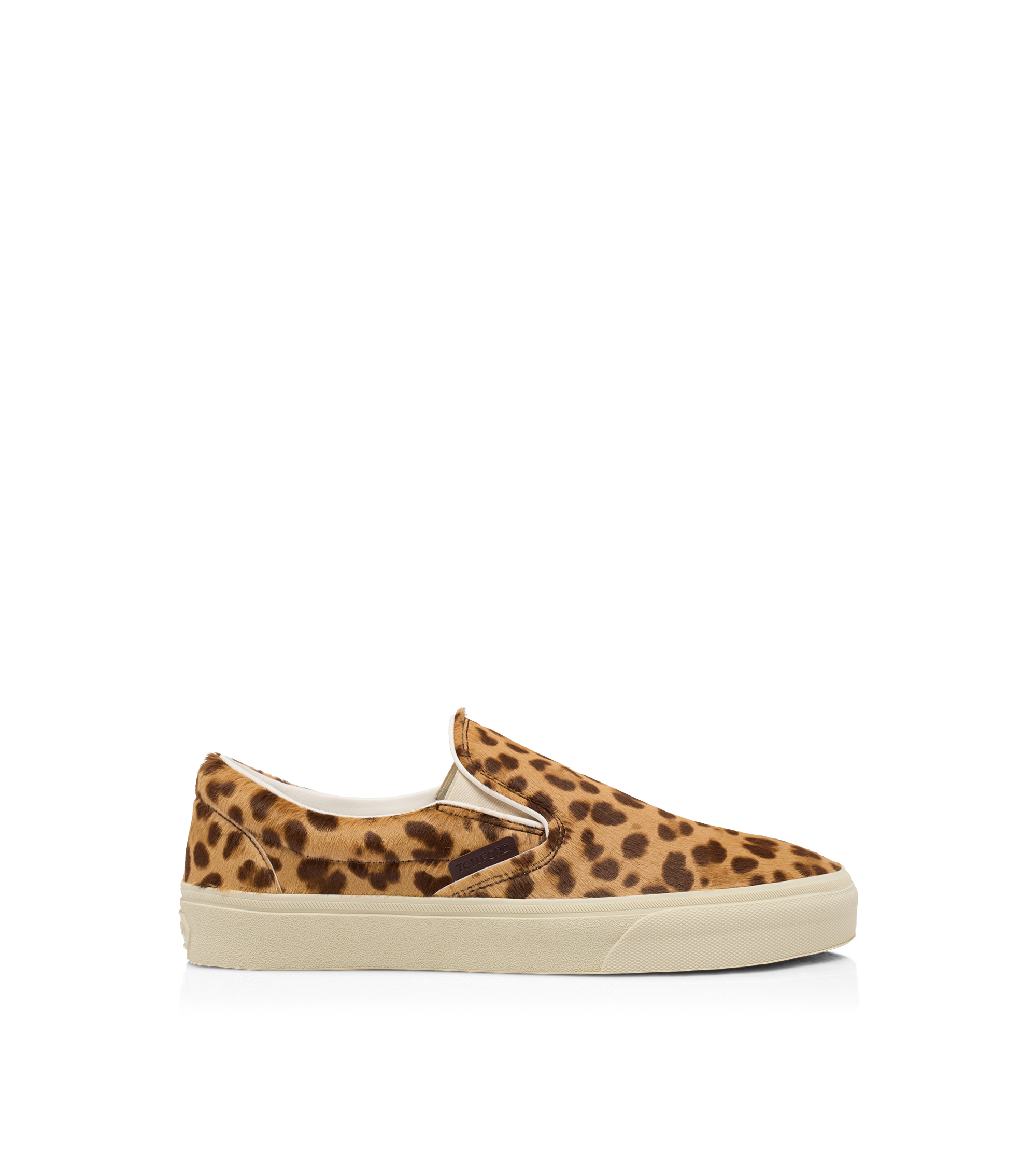 LEOPARD-PRINT HAIR CALF JUDE SLIP ON SNEAKER