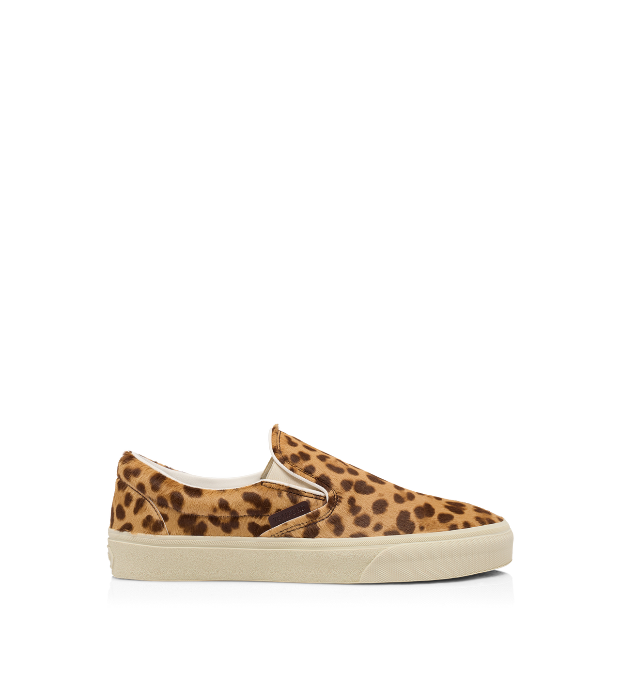 LEOPARD-PRINT HAIR CALF JUDE SLIP ON SNEAKER image number 0