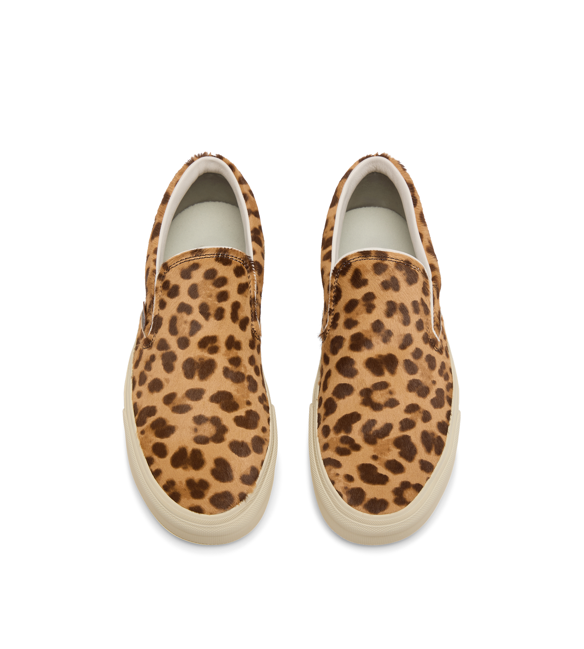 LEOPARD-PRINT HAIR CALF JUDE SLIP ON SNEAKER