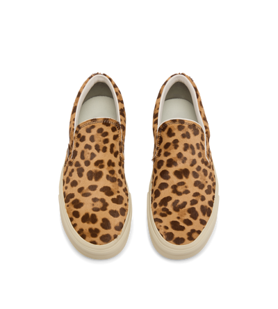 LEOPARD-PRINT HAIR CALF JUDE SLIP ON SNEAKER image number 1