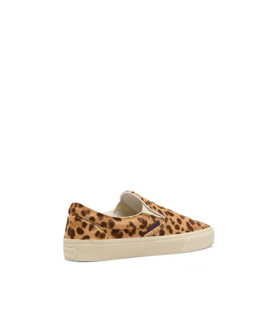 LEOPARD-PRINT HAIR CALF JUDE SLIP ON SNEAKER image number 2