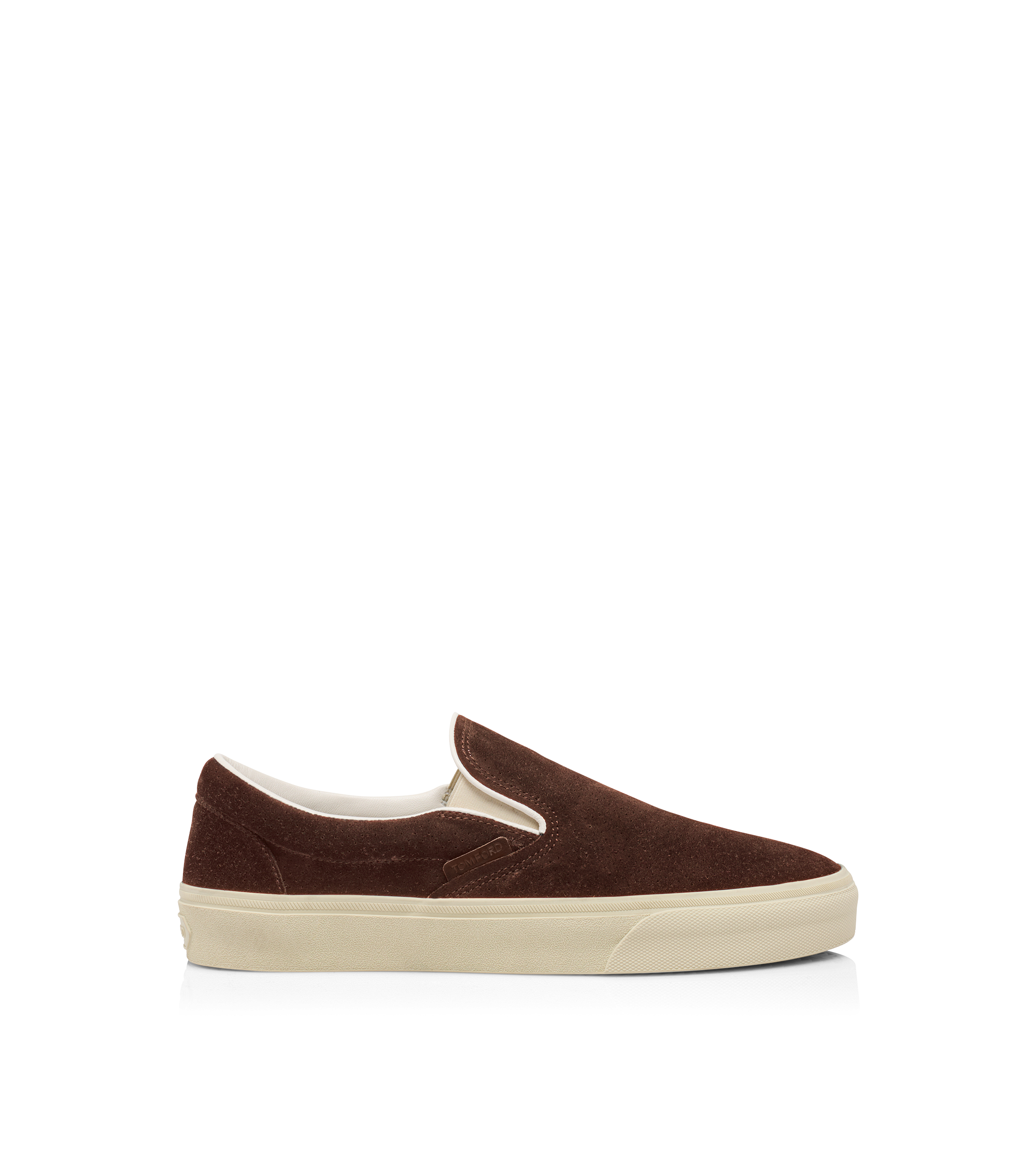 PERFORATED SUEDE JUDE SLIP ON SNEAKER