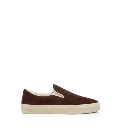 PERFORATED SUEDE JUDE SLIP ON SNEAKER image number 0