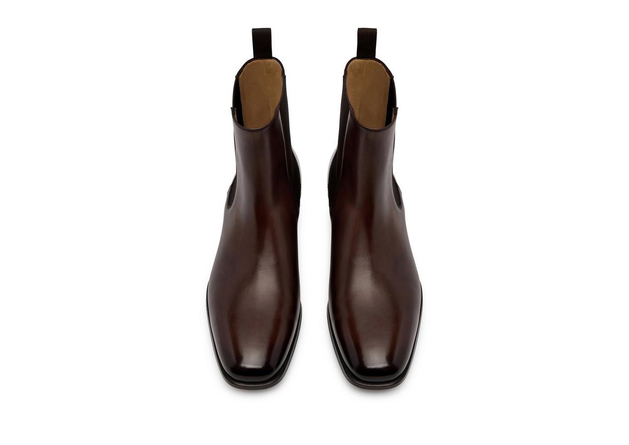 BURNISHED LEATHER ALEC CHELSEA BOOT image number 2