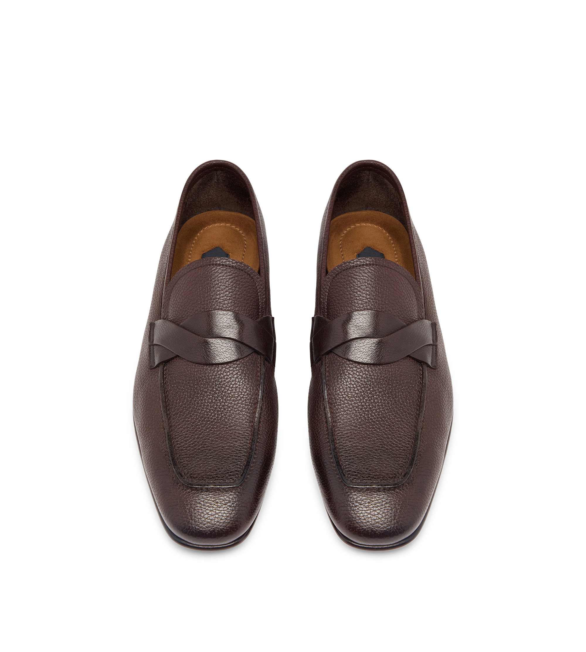 GRAIN LEATHER SEAN TWISTED BAND LOAFER
