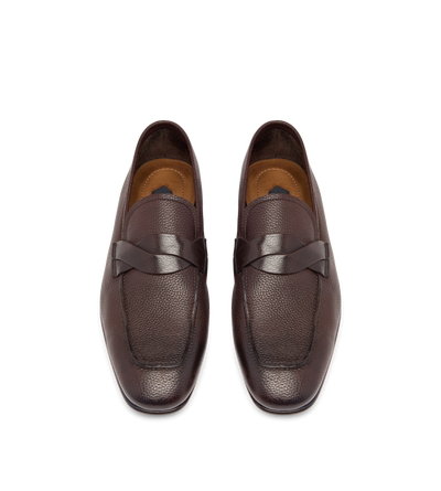 GRAIN LEATHER SEAN TWISTED BAND LOAFER image number 1