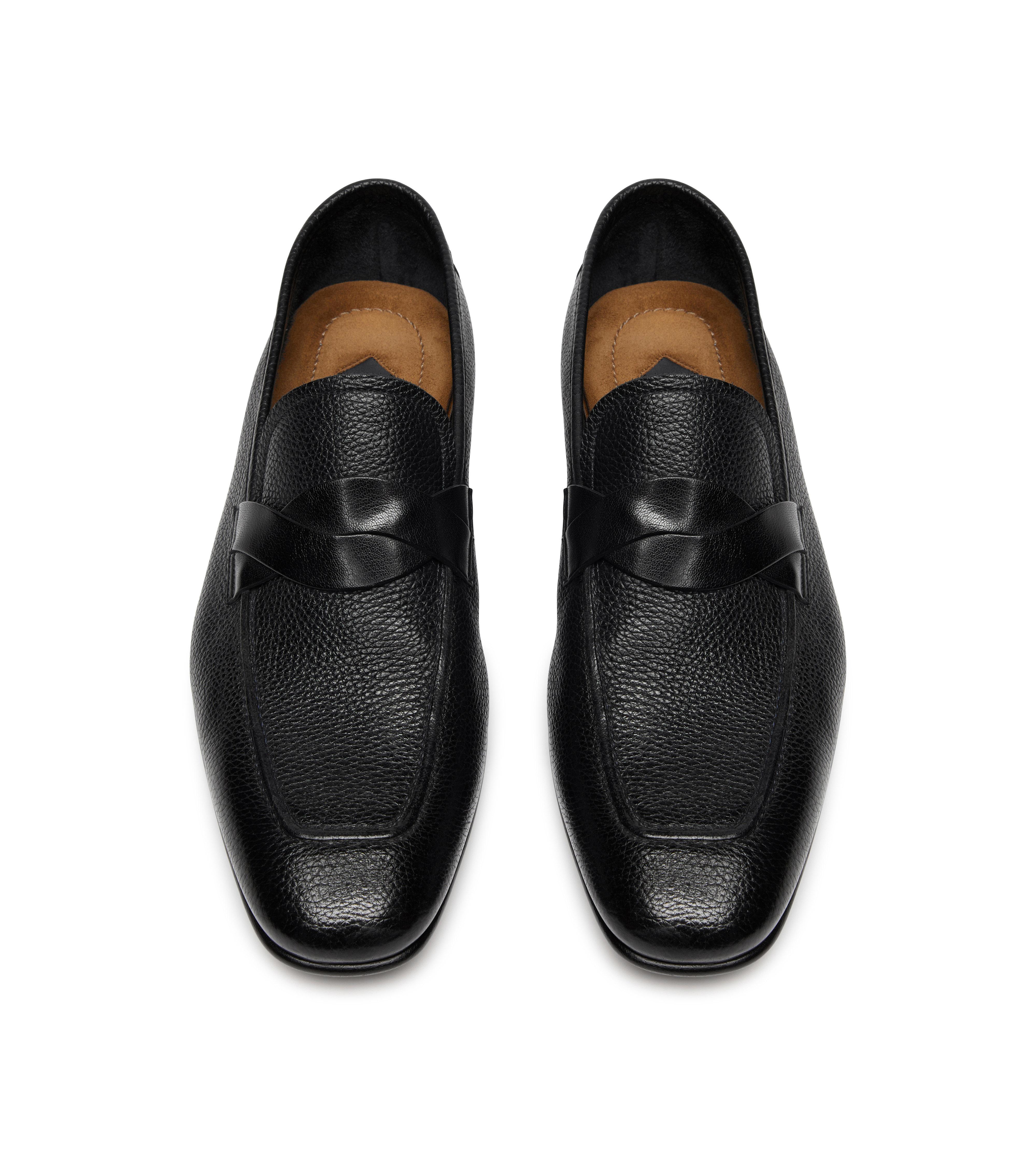 GRAIN LEATHER SEAN TWISTED BAND LOAFER