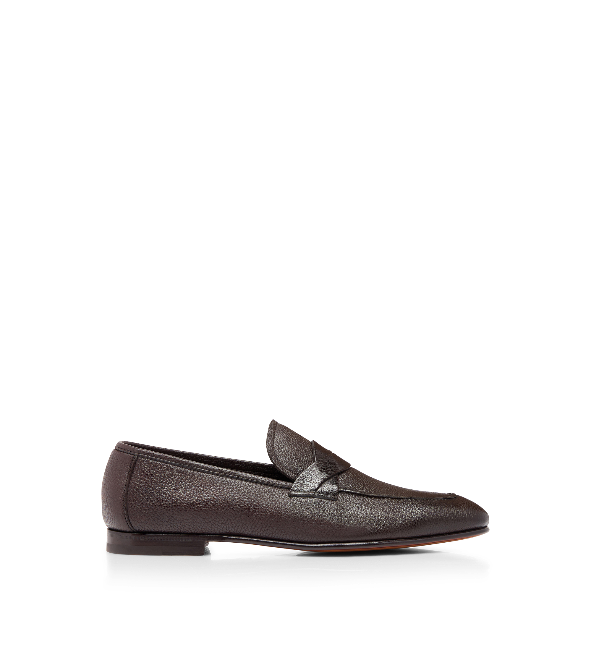 GRAIN LEATHER SEAN TWISTED BAND LOAFER