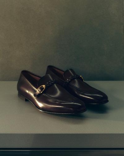 BURNISHED LEATHER MARTIN LOAFER image number 6