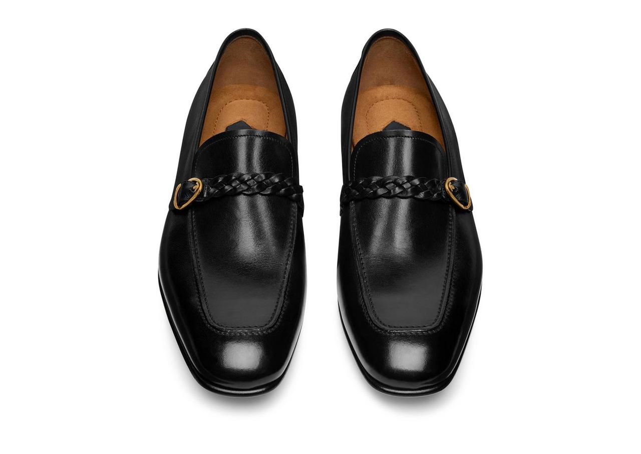 BURNISHED LEATHER MARTIN LOAFER image number 1