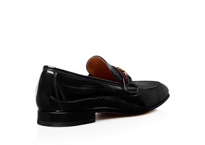 CRACKLED LEATHER BAILEY CHAIN LOAFER image number 2