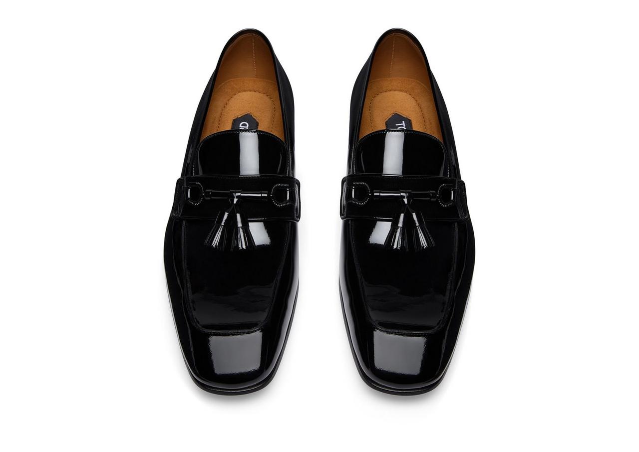 Patent store tassel loafers