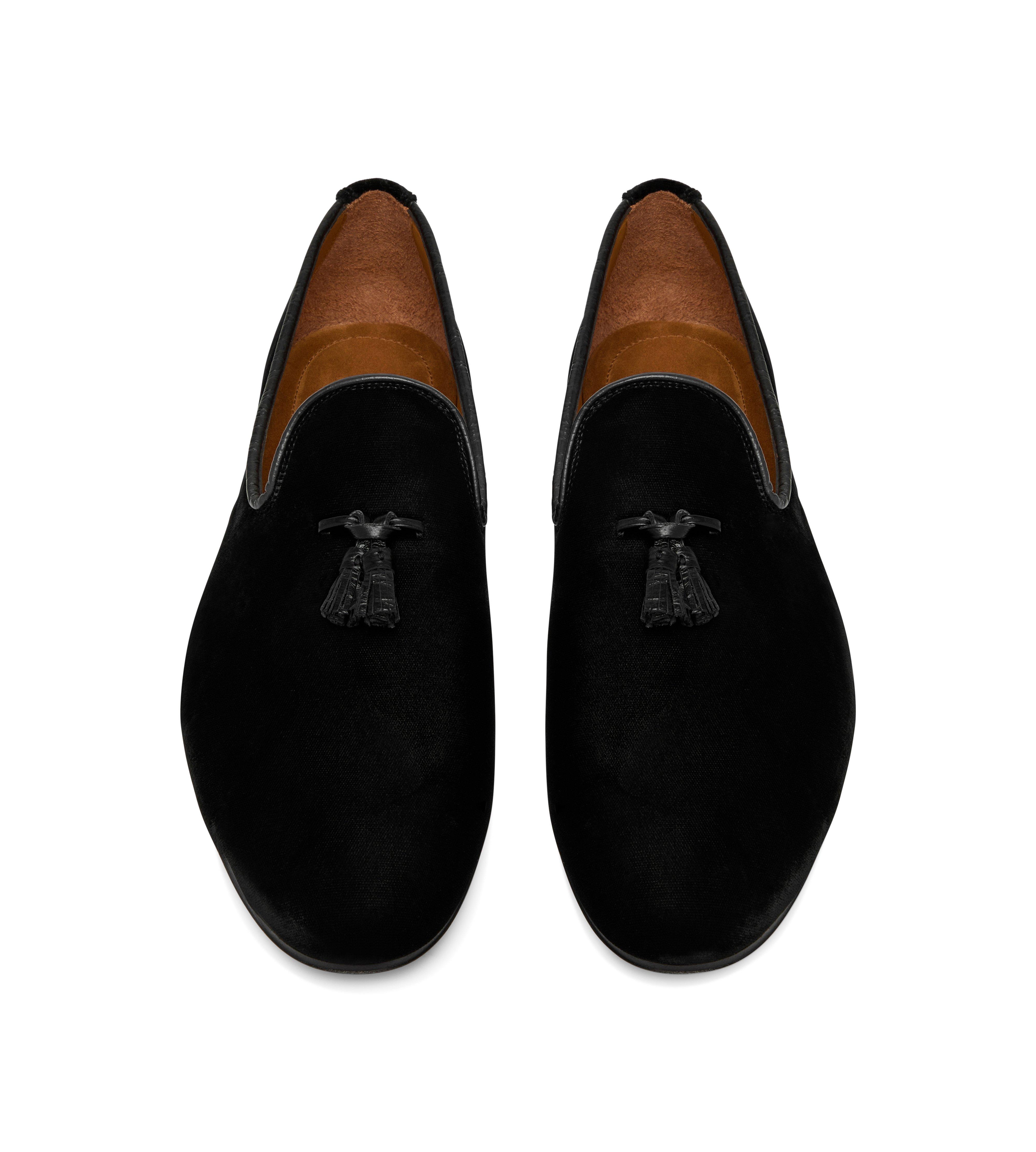 VELVET NICOLAS TASSEL SLIPPER