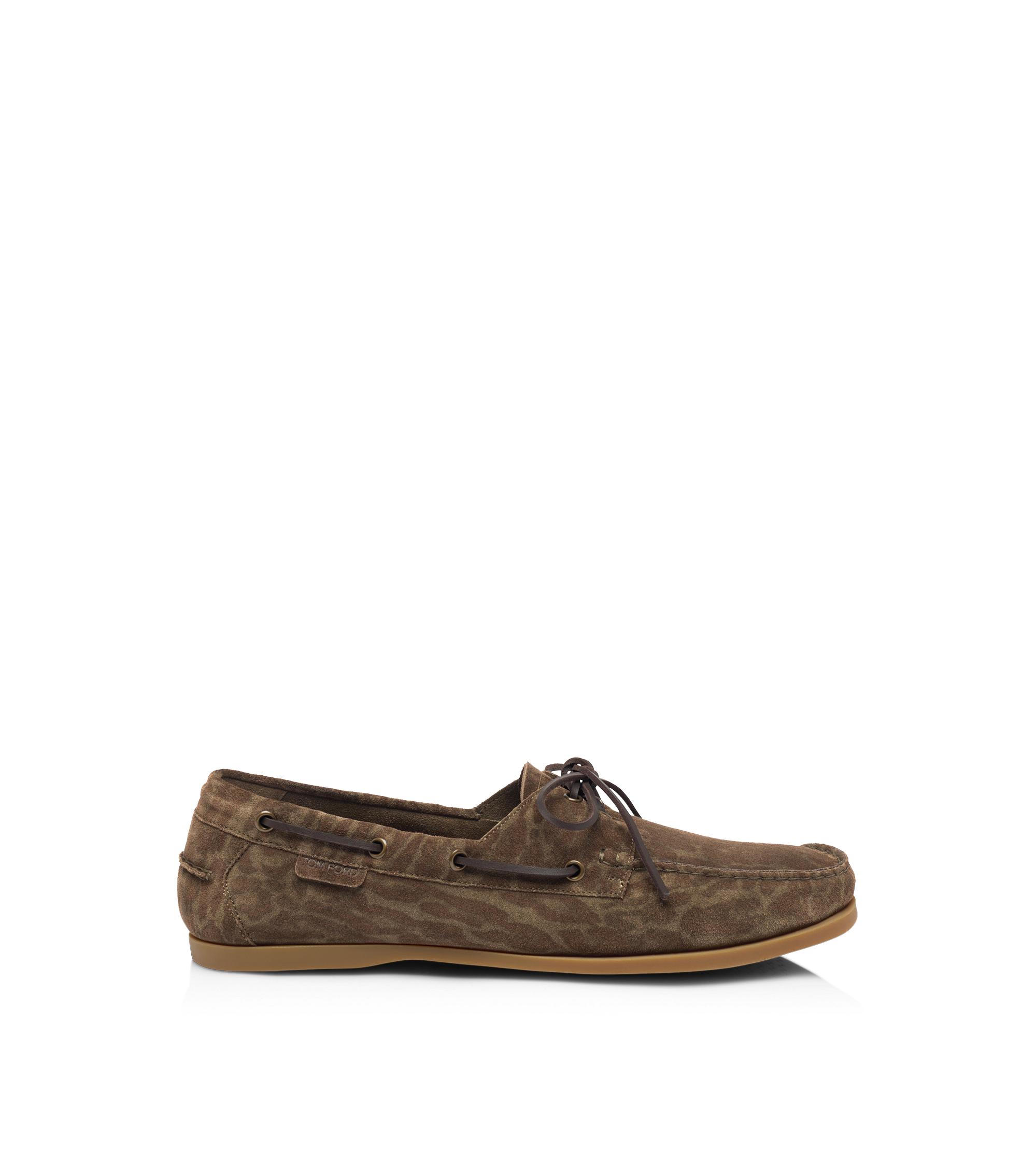 OCELOT PRINT SUEDE ROBIN BOAT SHOE