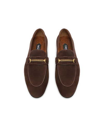 SUEDE LIAM CHAIN LOAFER image number 1