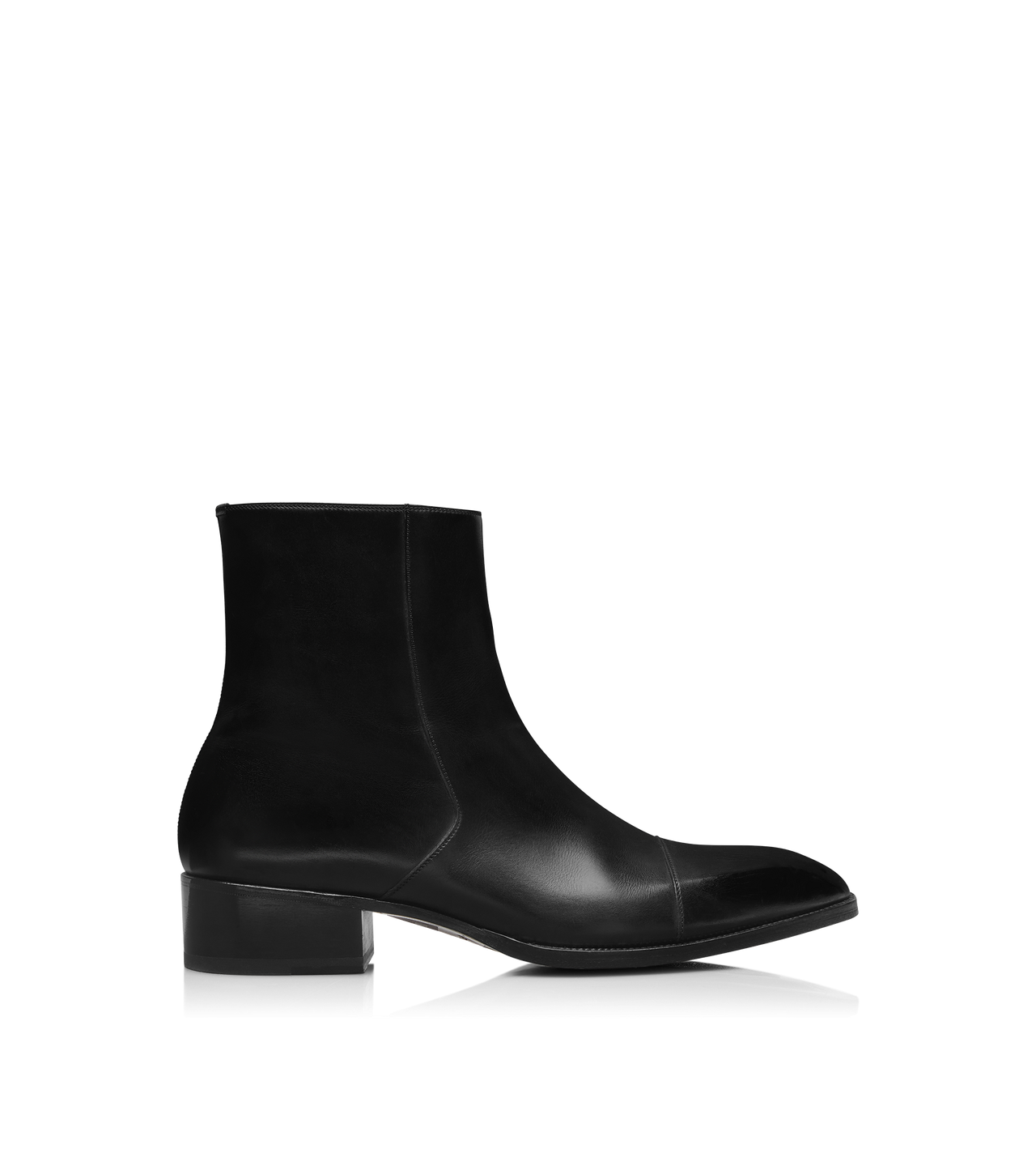 BURNISHED LEATHER HAINAUT ZIP BOOT image number 0