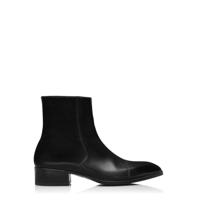 BURNISHED LEATHER HAINAUT ZIP BOOT image number 0