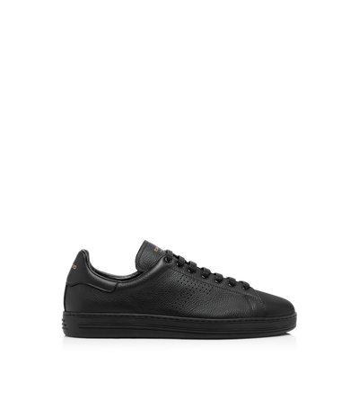 TOM FORD LEATHER BLACK SNEAKER WARWICK EN CUIR FLEUR&nbsp;