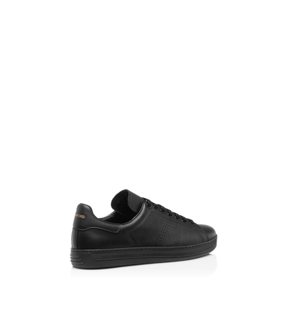 TOM FORD LEATHER BLACK SNEAKER WARWICK EN CUIR FLEUR&nbsp;