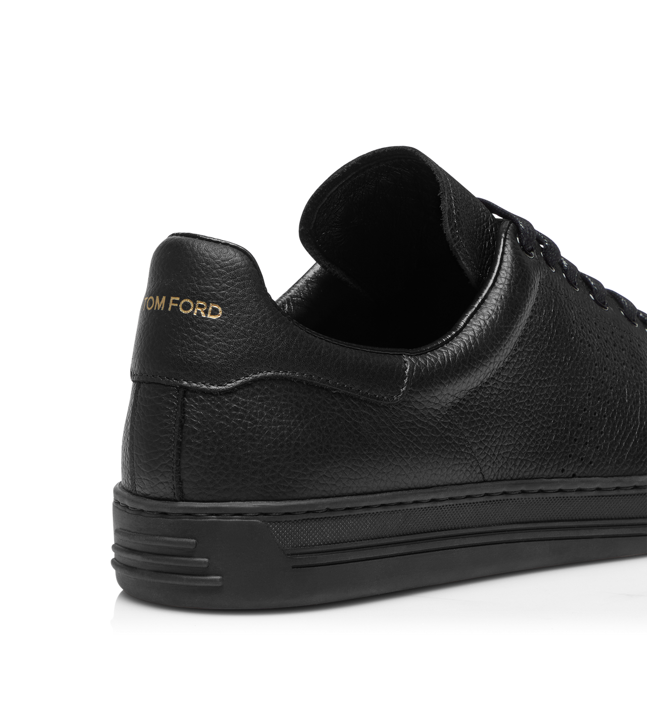 TOM FORD LEATHER BLACK SNEAKER WARWICK EN CUIR FLEUR&nbsp;