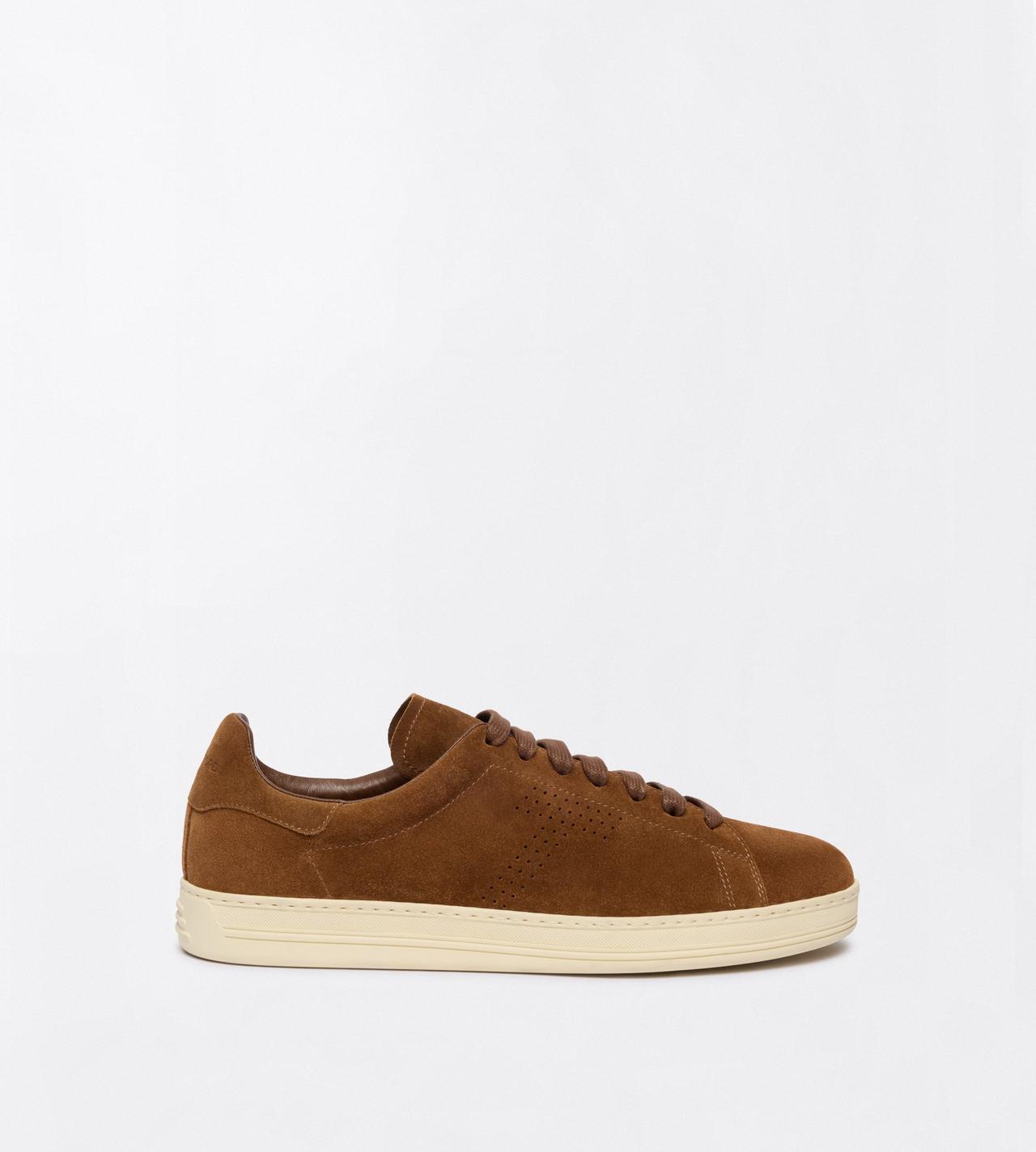 TOM FORD LEATHER WHISKY + CREAM SUEDE WARWICK SNEAKER