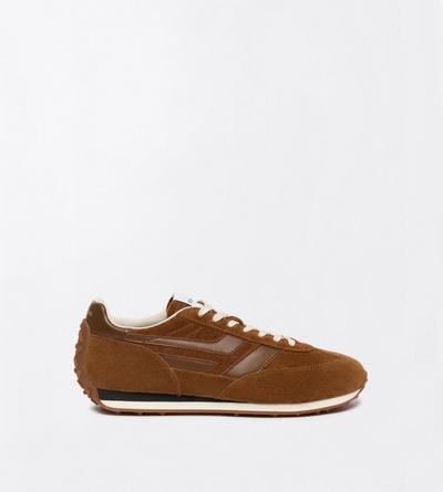 TOM FORD LEATHER WHISKY + AMBER SUEDE MICK SNEAKER&nbsp;