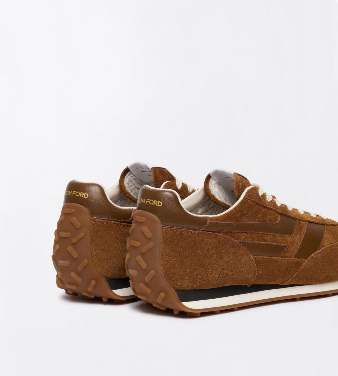 TOM FORD LEATHER WHISKY + AMBER SUEDE MICK SNEAKER&nbsp;