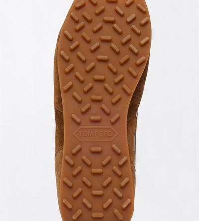 TOM FORD LEATHER WHISKY + AMBER SUEDE MICK SNEAKER&nbsp;