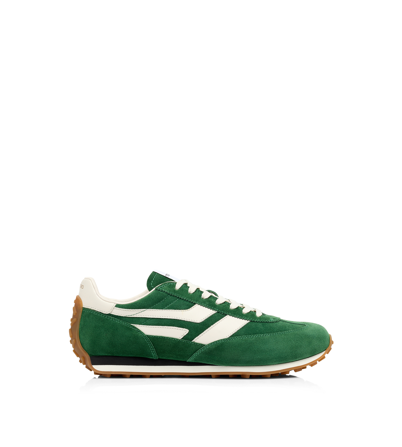 TOM FORD LEATHER EMERALD + AMBER SUEDE MICK SNEAKER