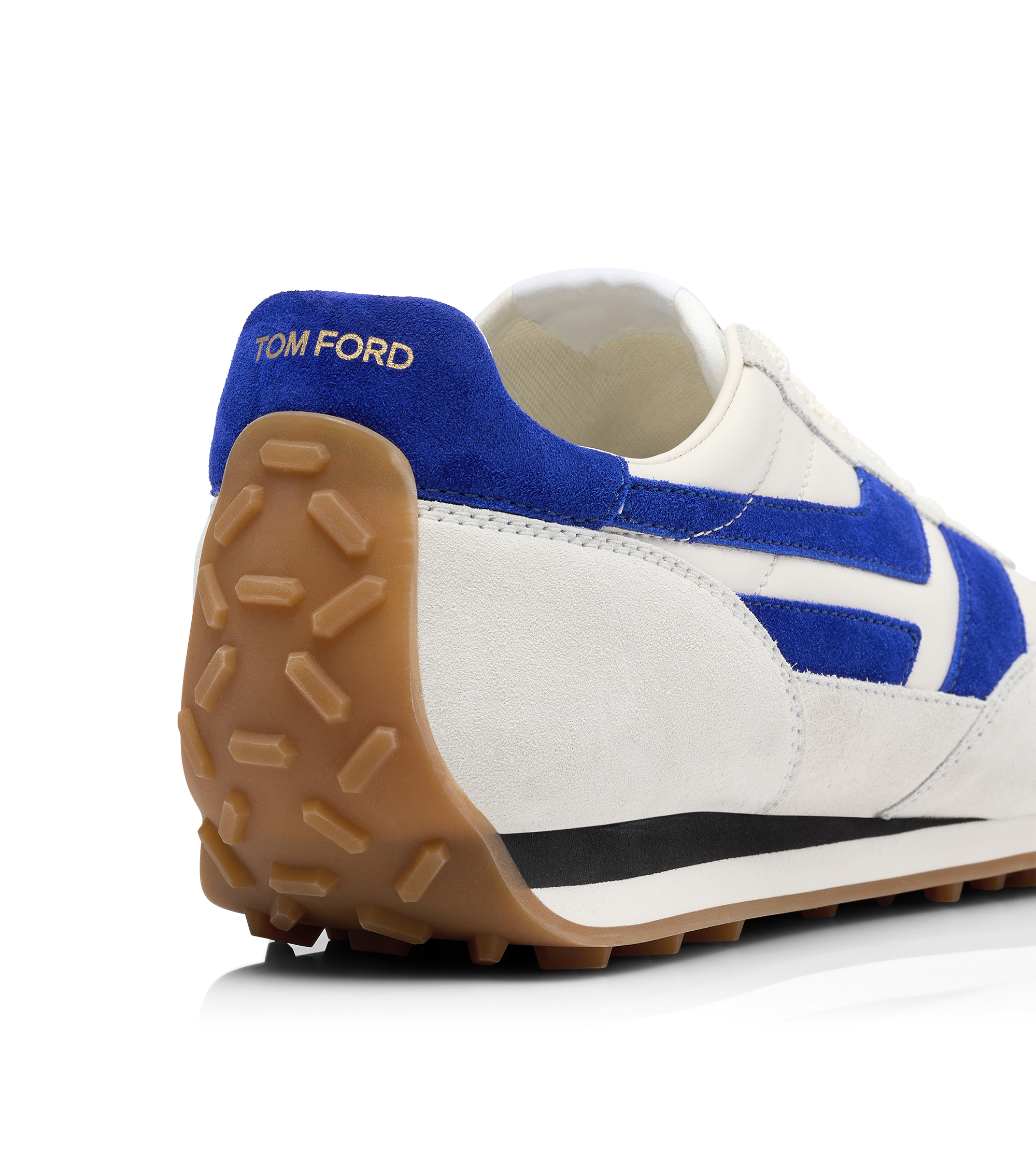 SMOOTH LEATHER AND SUEDE MICK SNEAKER | TOM FORD Fashion