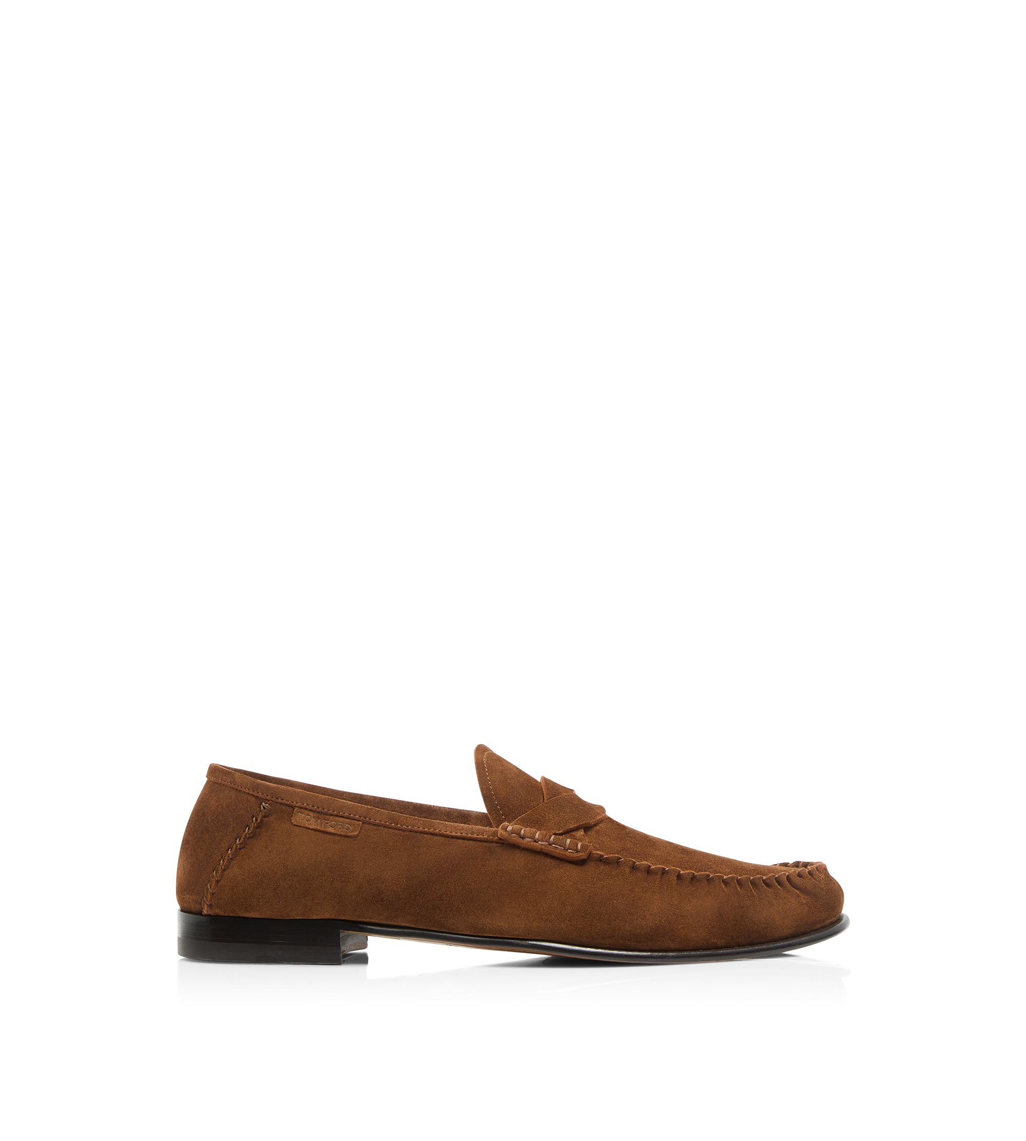 MOCASSIN RIPLEY EN DAIM &Agrave; BANDE TORSAD&Eacute;E