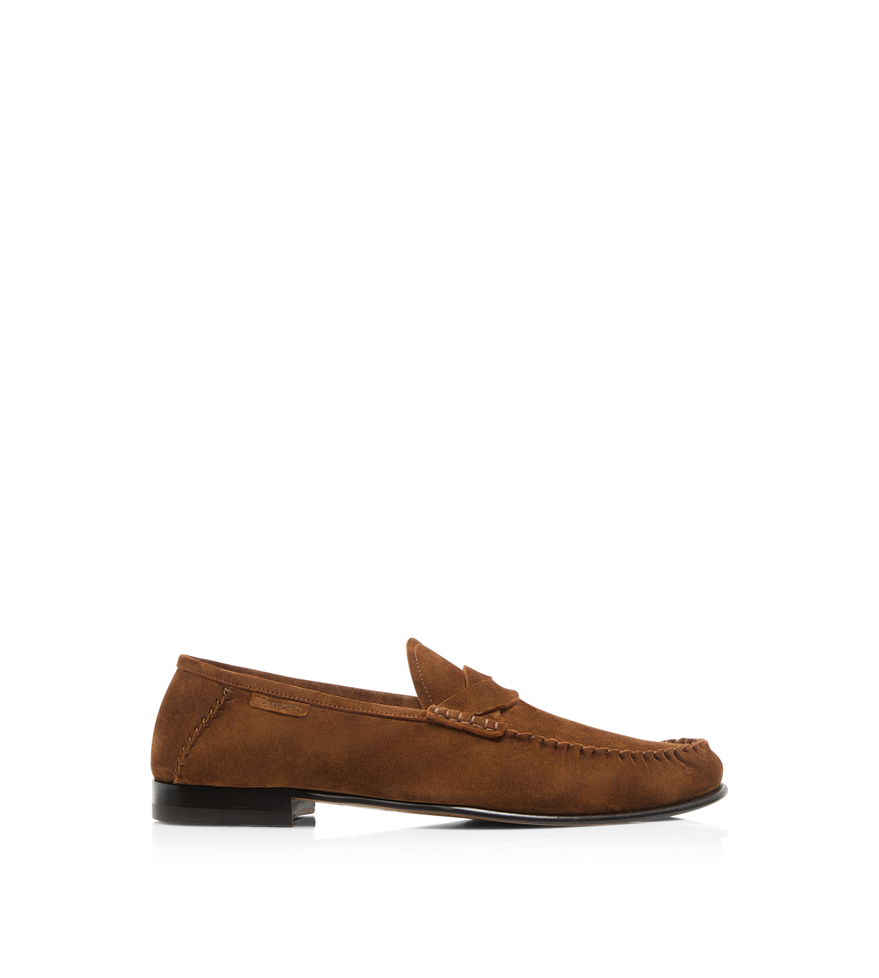 TOM FORD LEATHER WHISKY SUEDE TWISTED BAND RIPLEY LOAFER
