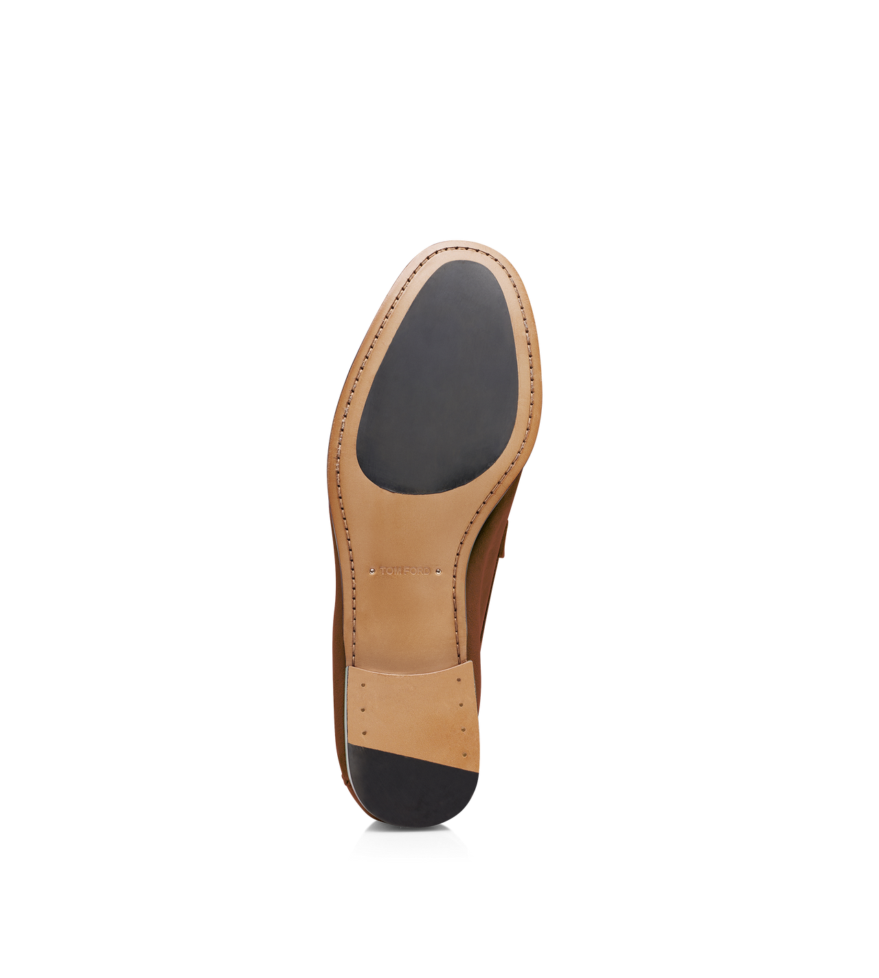 TOM FORD LEATHER WHISKY SUEDE TWISTED BAND RIPLEY LOAFER