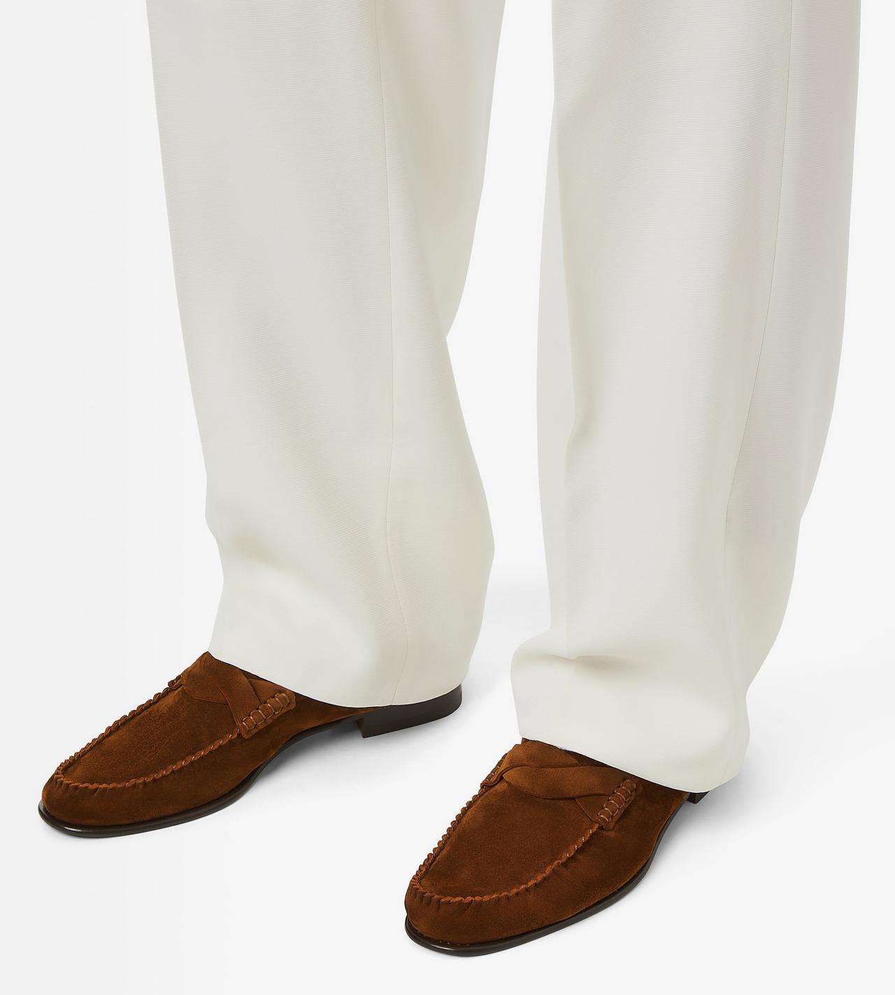 TOM FORD LEATHER WHISKY SUEDE TWISTED BAND RIPLEY LOAFER