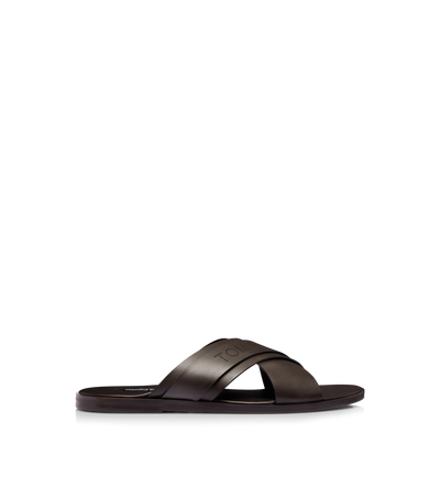 SMOOTH LEATHER PRESTON SANDAL image number 0